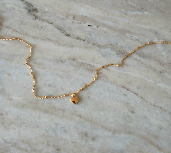 Golden Heart Anklet